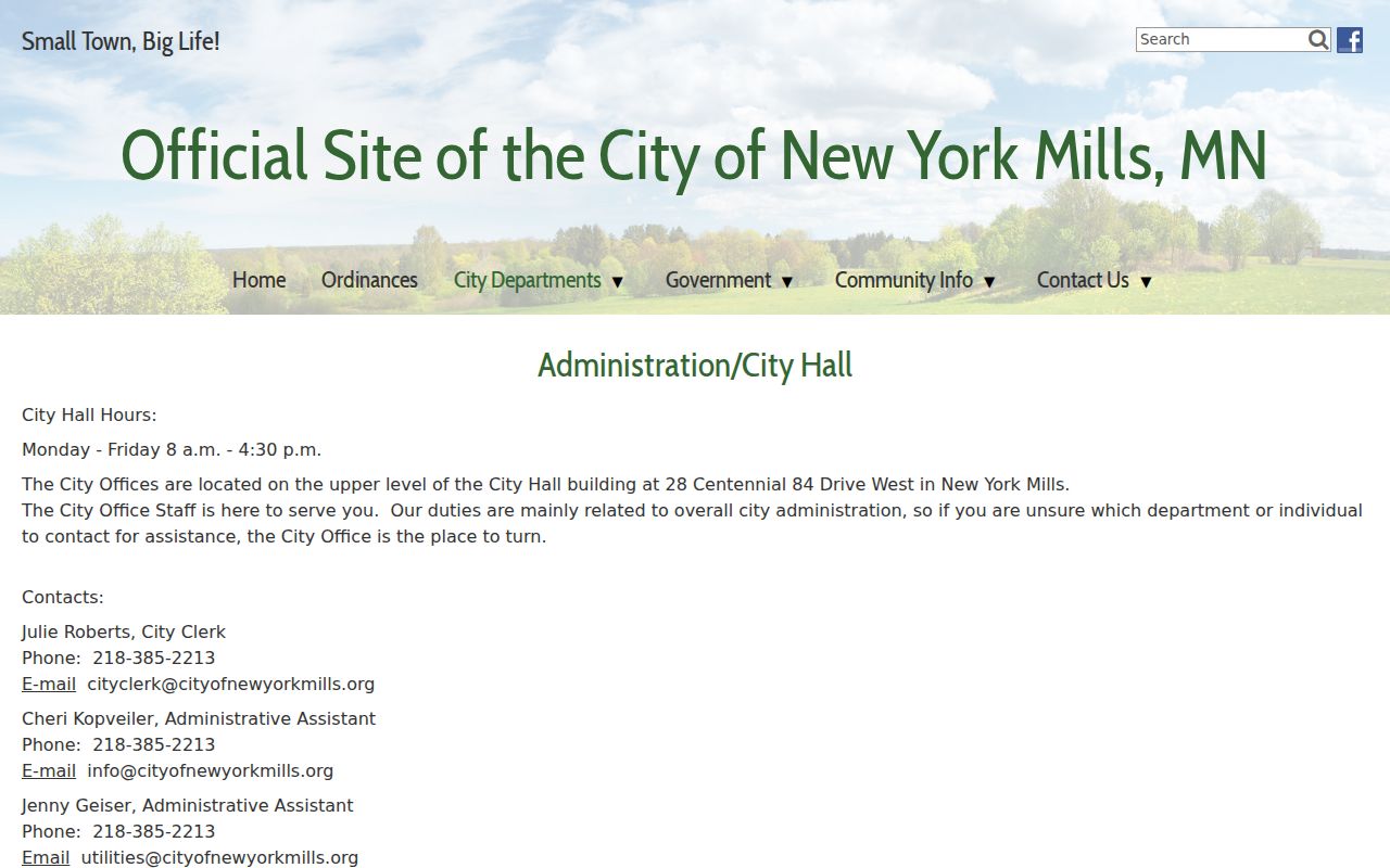 New York Mills court docket city administration source